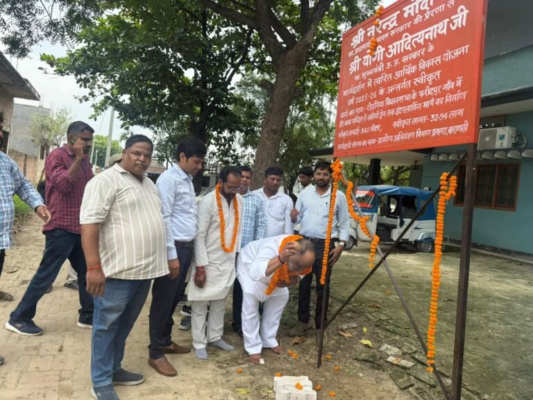 एमएलसी एवं भाजपा जिलाध्यक्ष ने विभिन्न मार्गों के इंटरलॉकिंग कार्य का किया शिलान्यास