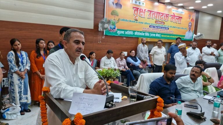 केंद्रीय पर्यावरण, वन और जलवायु परिवर्तन  राज्य मंत्री  तथा विदेश राज्य मंत्री  कीर्तिवर्धन सिंह ने ‘पर्यावरण एवं समृद्धि हेतु वानिकी’ विषय पर आधारित वृक्ष उत्पादक मेला को किया संबोधित।