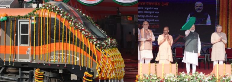 प्रधानमंत्री ने 4 नई वंदे भारत ट्रेनों को झंडी दिखाकर गंतव्य के लिये किया रवाना