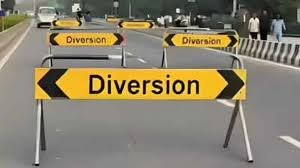 सावधान ;-   प्रधानमंत्री जी शहर में है तो इन सडको पर ना चले,  28  अप्रैल को  जिला  जारी किया डायवर्जन